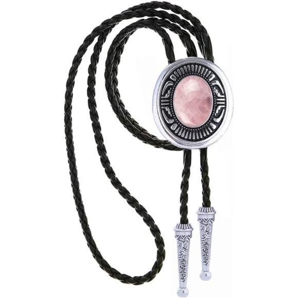Bolo Tie Leather Necktie, 011 - Picture 1 of 5